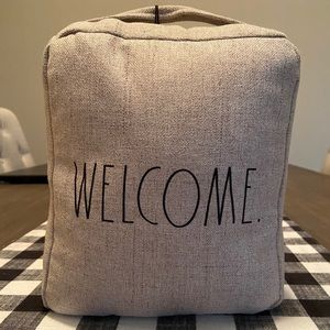 Rae Dunn Door Stop { WELCOME }